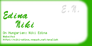edina niki business card